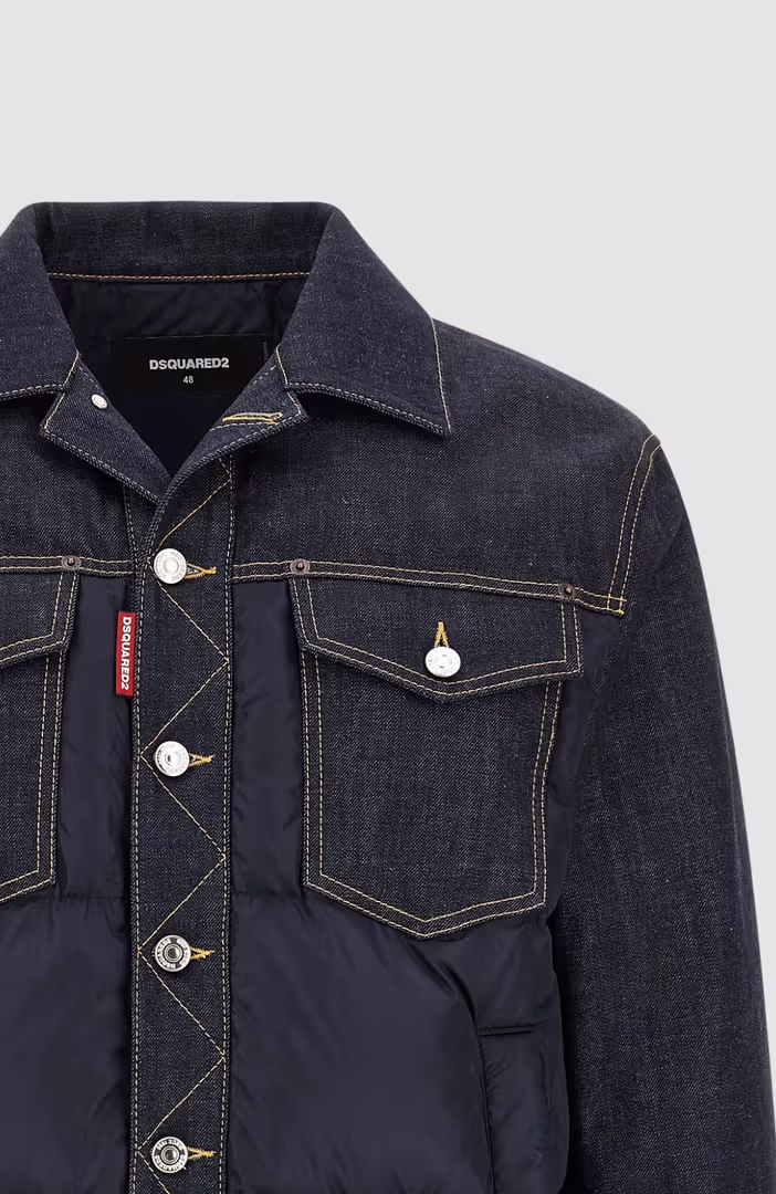 Hybrid Puffer Jean Jacket