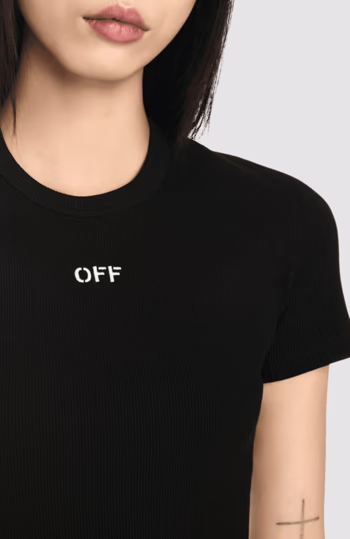 Off Stamp Rib Basic Tee