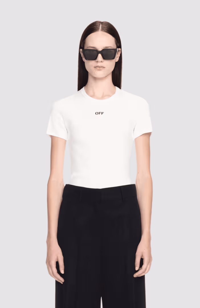 Off Stamp Rib Basic Tee