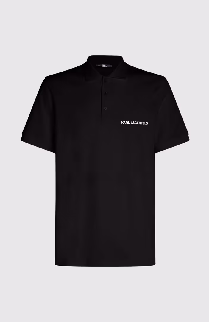 Elongated Logo Pique Ss Polo
