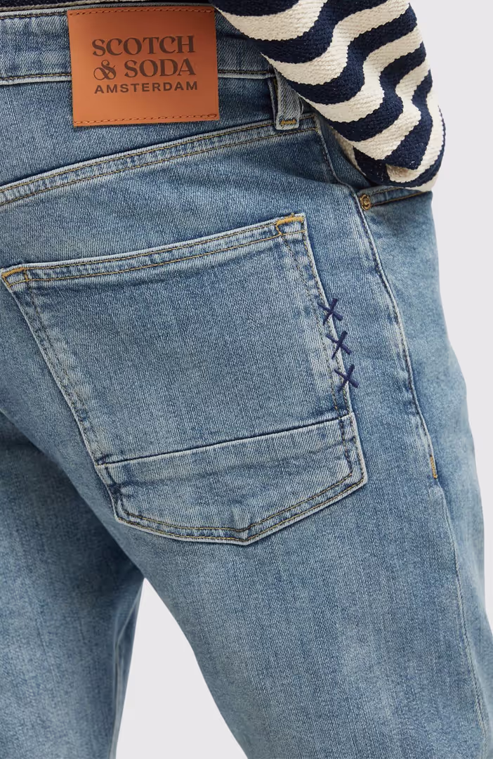 Essentials Ralston In Organic Cotton  Aqua Blue