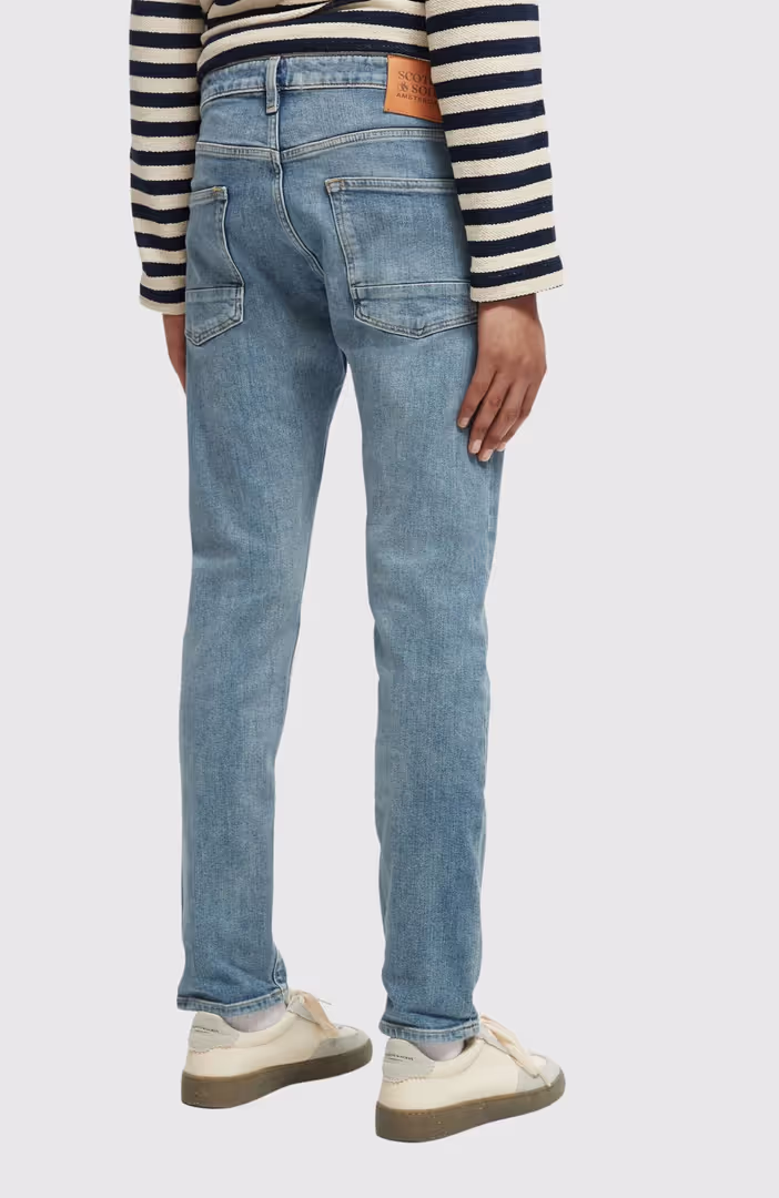 Essentials Ralston In Organic Cotton  Aqua Blue