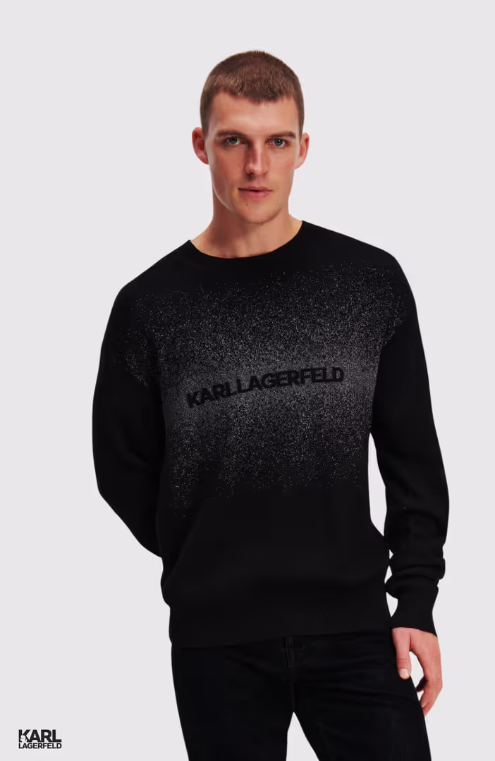 Faded Gradient Knit Sweater