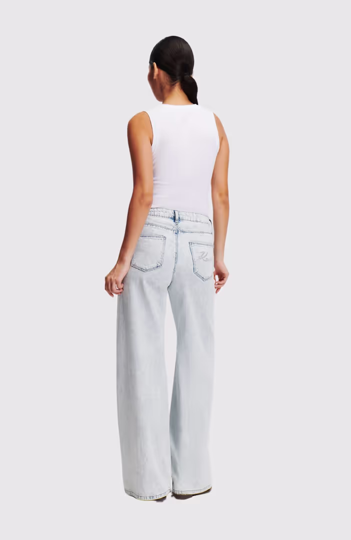 Fashion Wide Leg Denim Pants