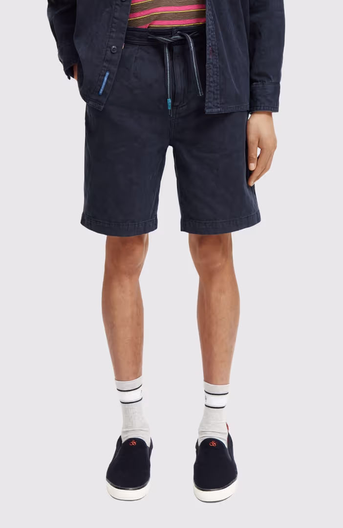 Fave - jacquard garment-dyed bermuda shorts