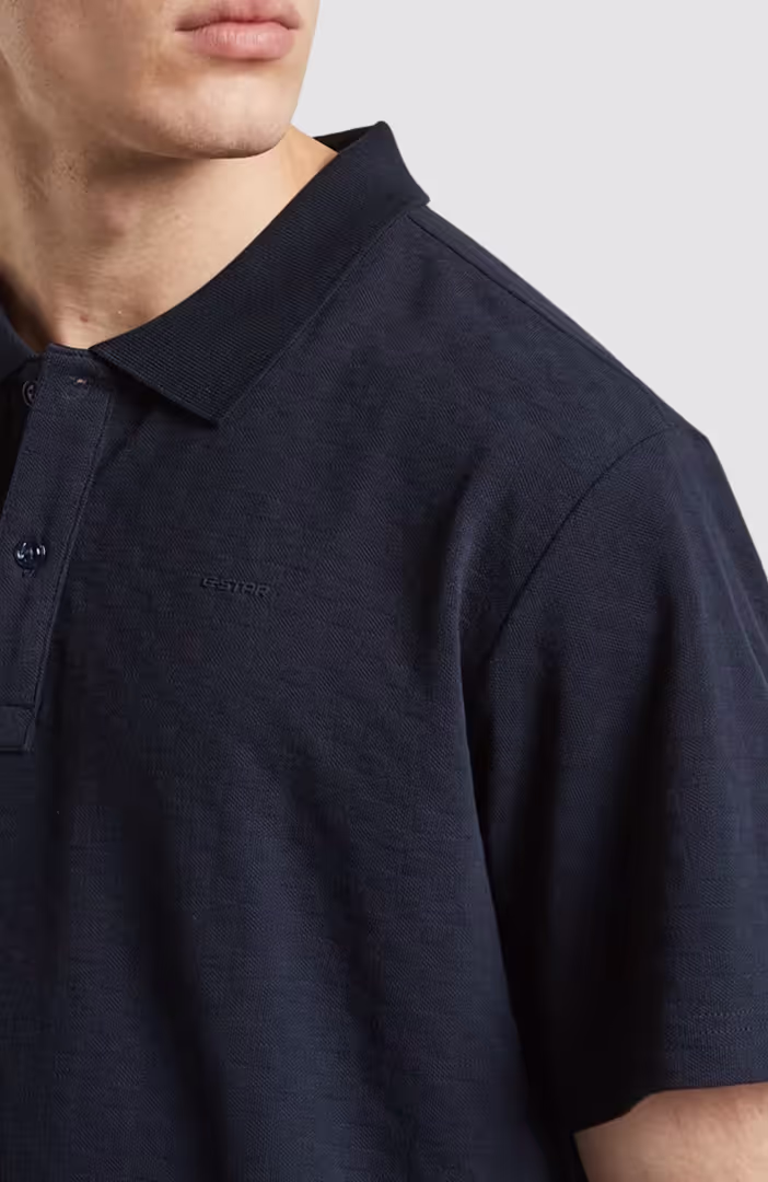 Core regular jacquard polo s\s
