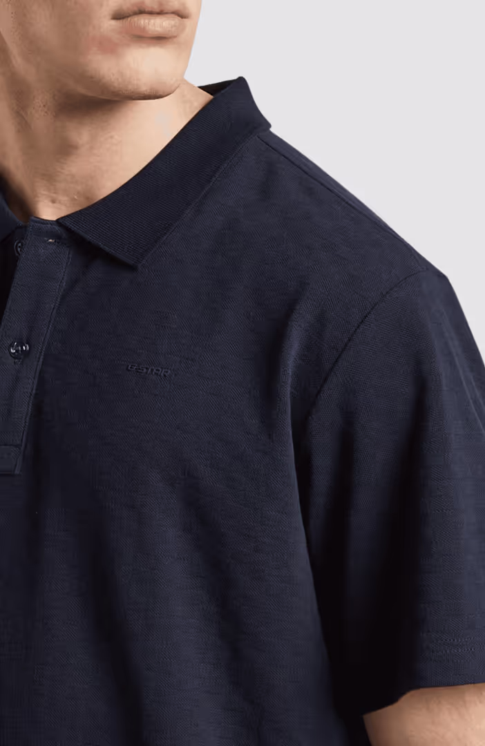 Core regular jacquard polo s\s