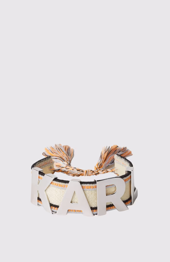 K/Woven Karl Letters Bracelet