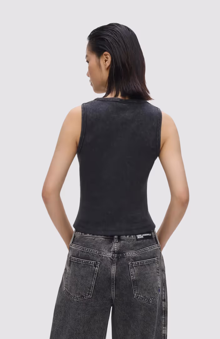 Klj Washed Rib Tank Top