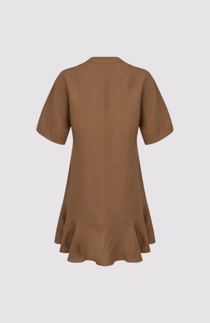 Linen Blend Shift Dress
