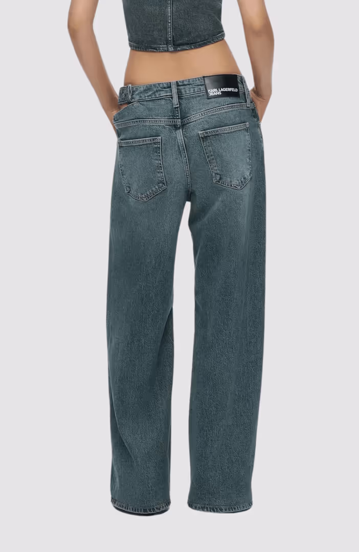 KLJ Lr Wide Leg Buckle Denim