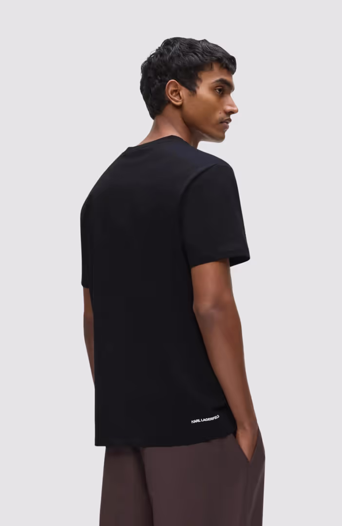 V-Neck Elongated Logo T-Shirt