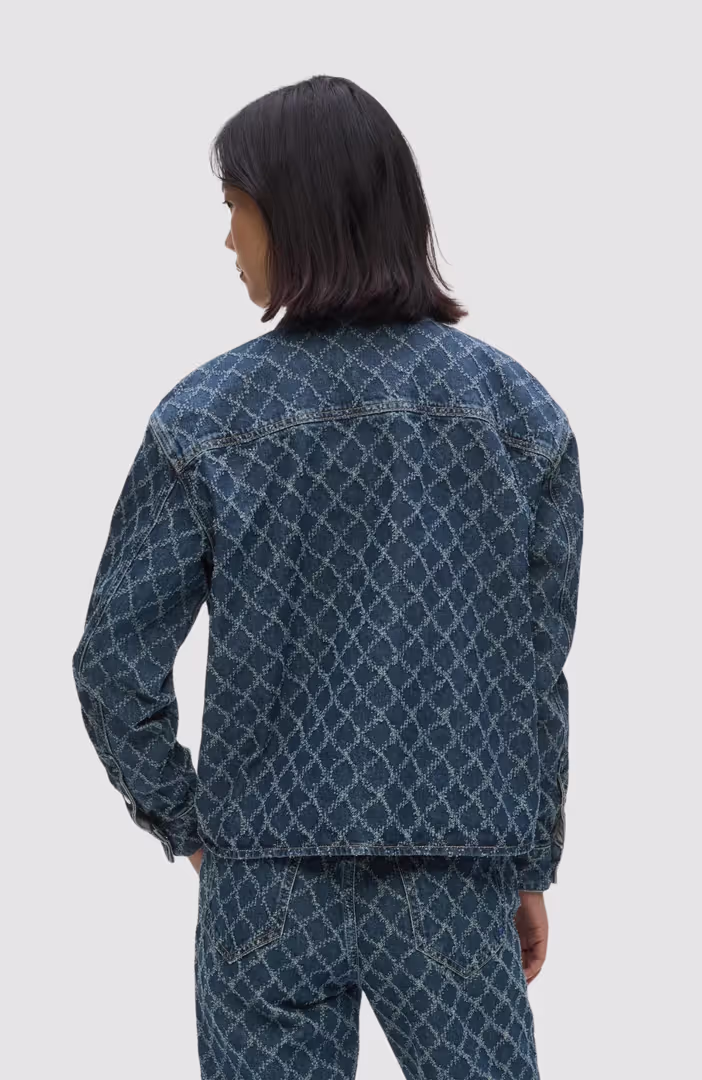 KLJ Argyle Denim Shirt
