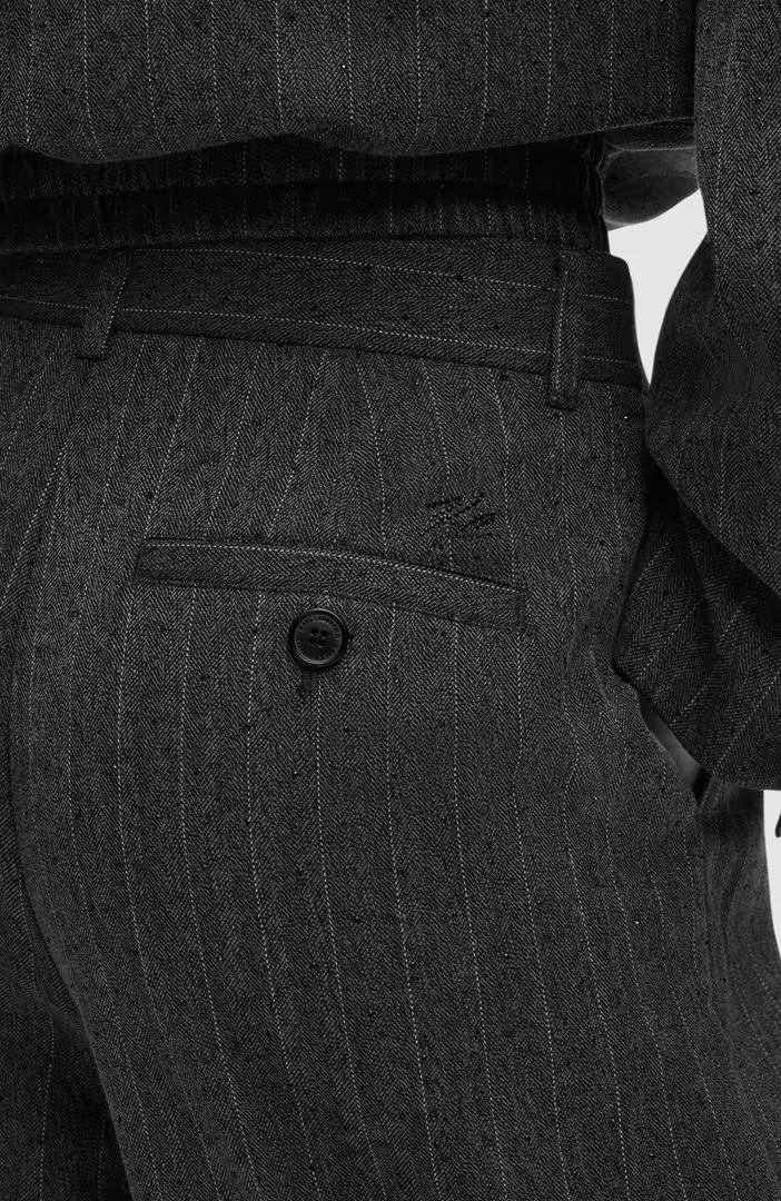Pinstripe Tailored Pants