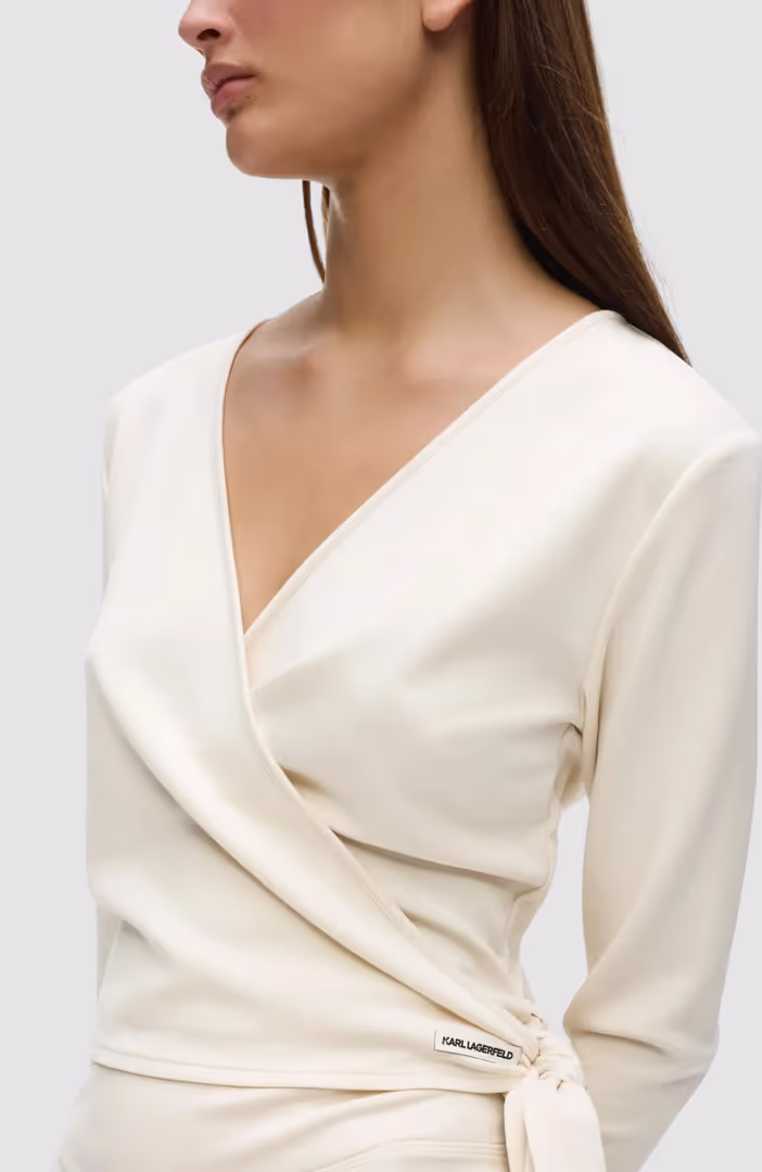 Soft Logo Wrap Top