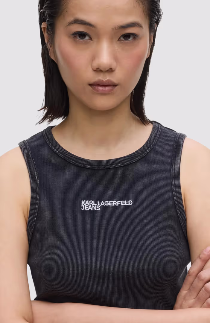 Klj Washed Rib Tank Top