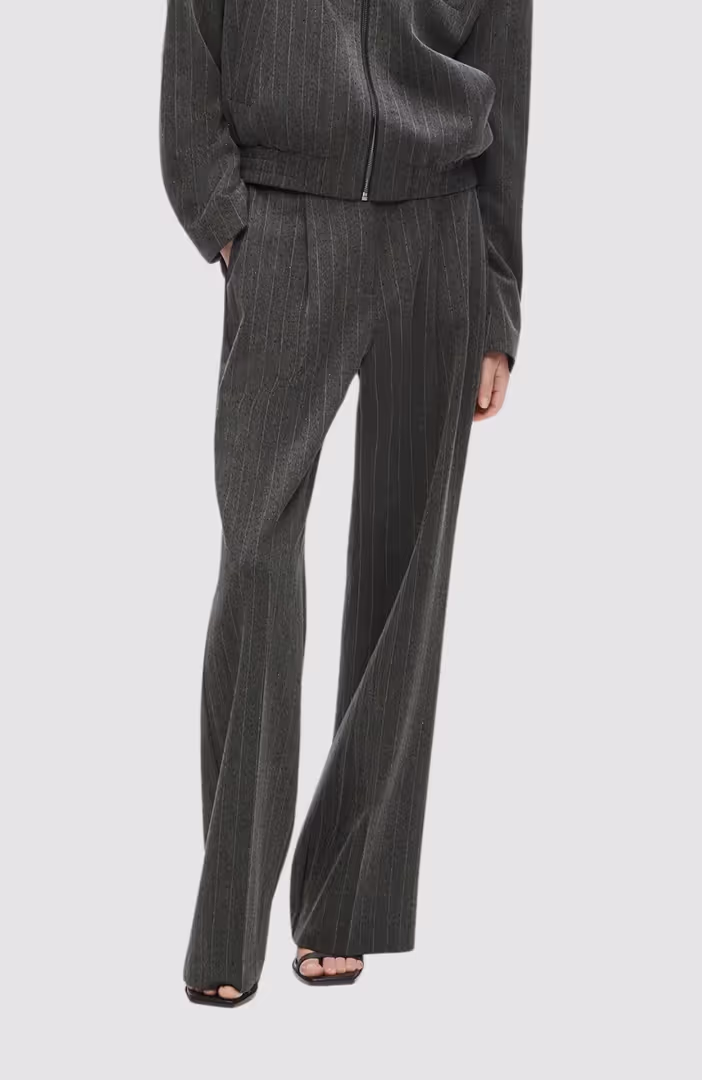 Pinstripe Tailored Pants