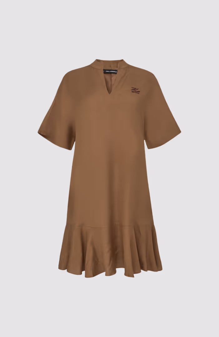 Linen Blend Shift Dress
