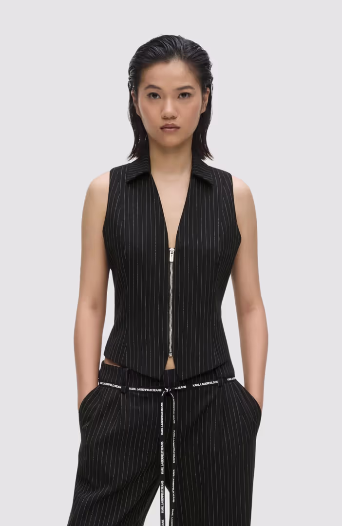 KLJ Pinstripe Waistcoat