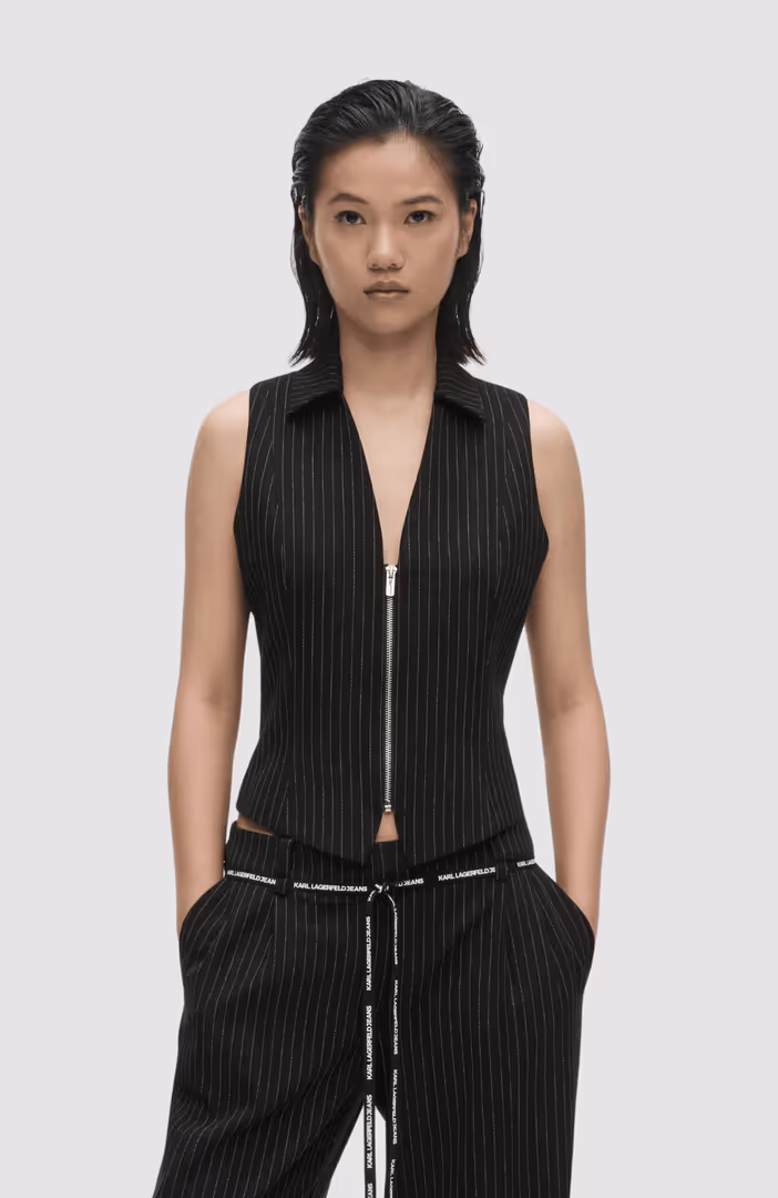 KLJ Pinstripe Waistcoat