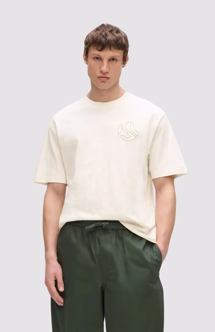 Klj Boxy Distressed Logo Tee