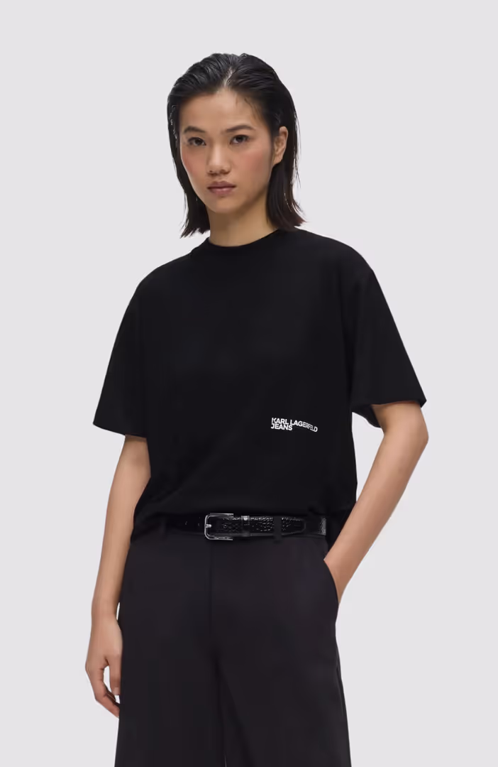 Klj Regular Tee Flocked Floral
