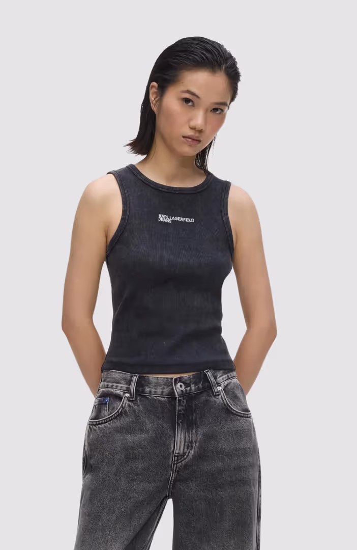 Klj Washed Rib Tank Top