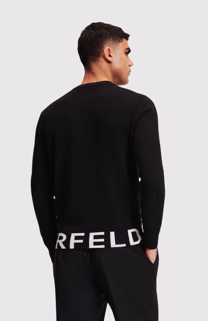 Karl Logo Knit Crewneck