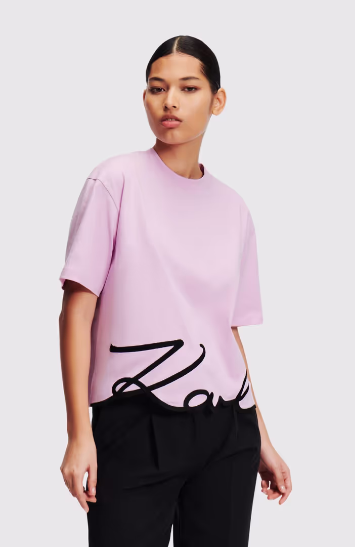 Karl Signature Hem T-Shirt
