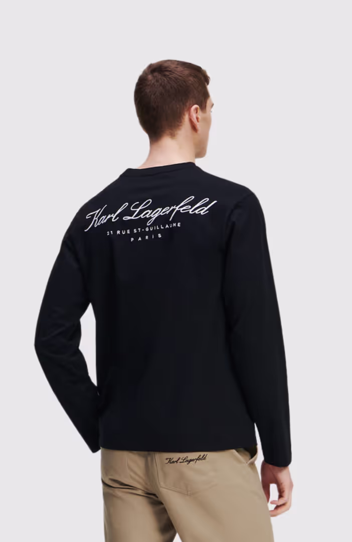 Karl Signature L/Slv T-Shirt