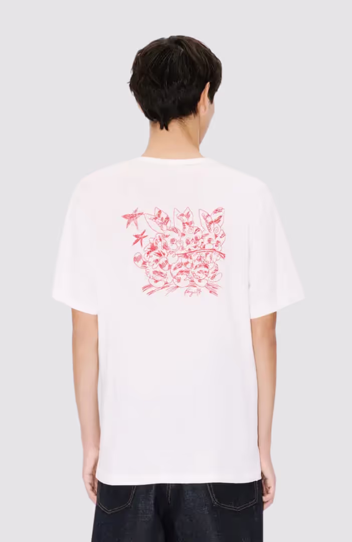 Kenzo Cartoon Outlined T-Shirt