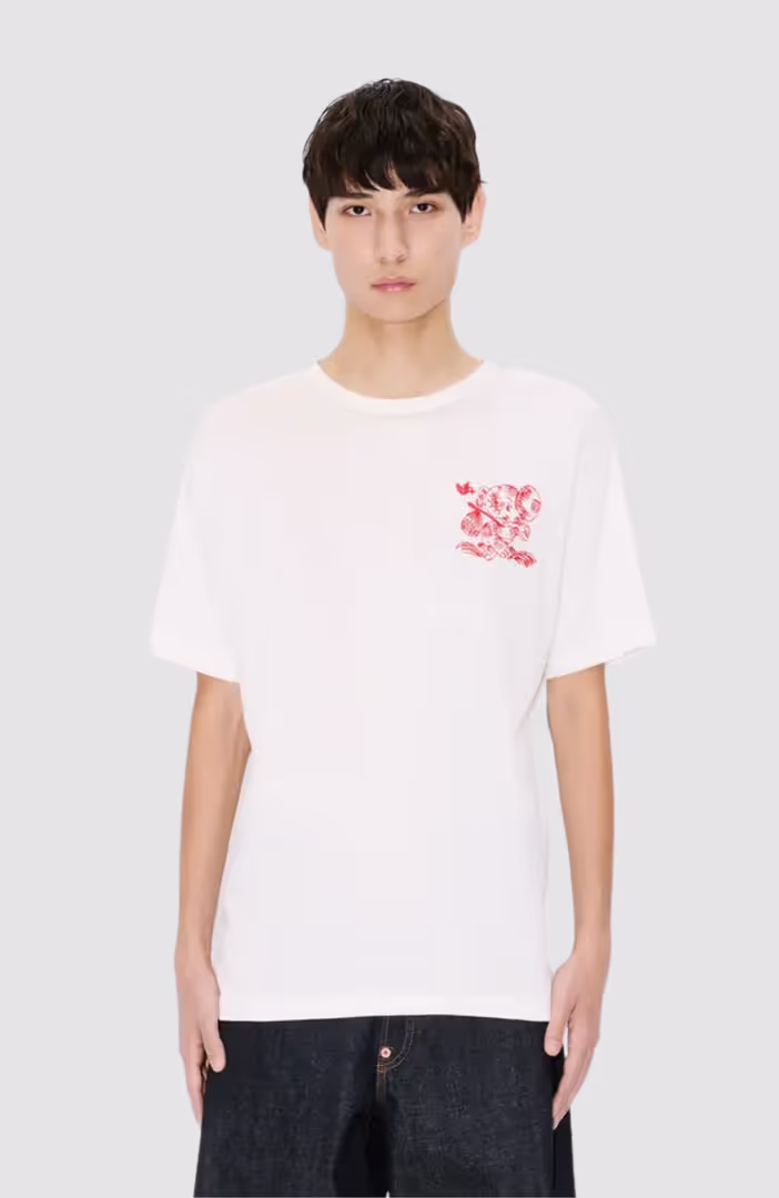 Kenzo Cartoon Outlined T-Shirt