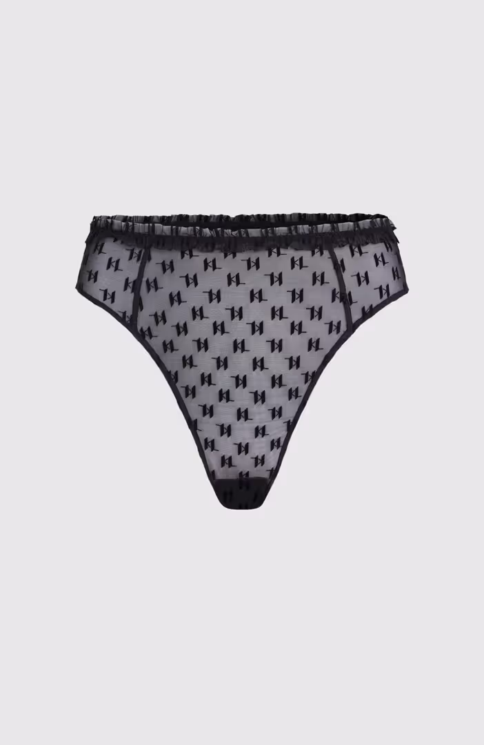 Kl Monogram Brief W/ Ruffle