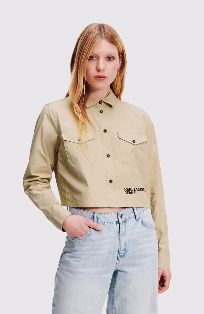 KLJ Cropped Logo Shirt