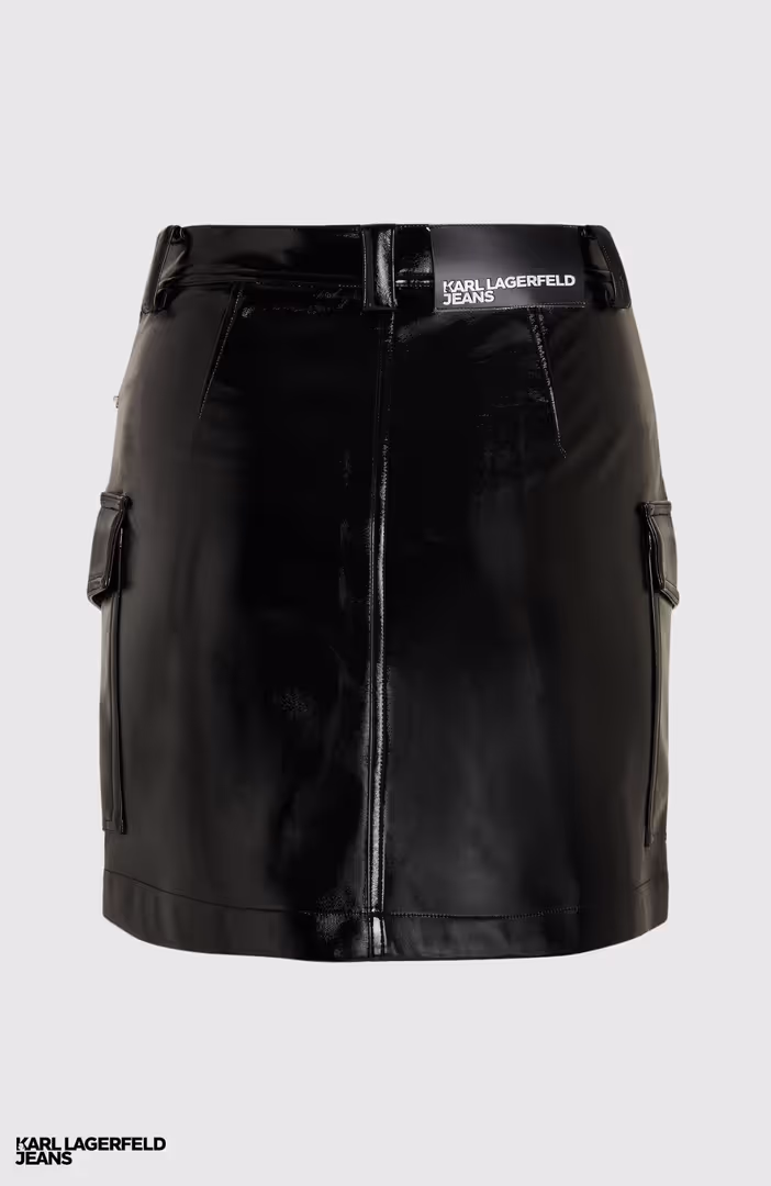 Klj Faux Leather Mini Skirt