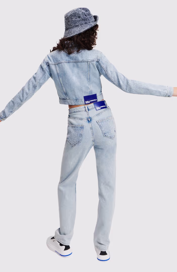 KLJ Fitted Block Boucle Jacket