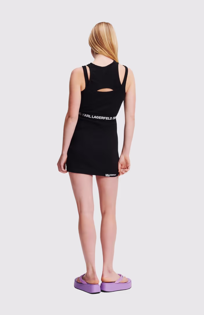 KLJ Logo Elastic Tank Dress