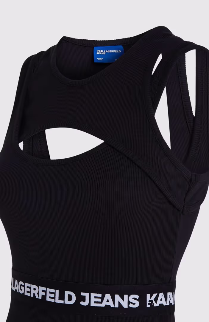 KLJ Logo Elastic Tank Dress