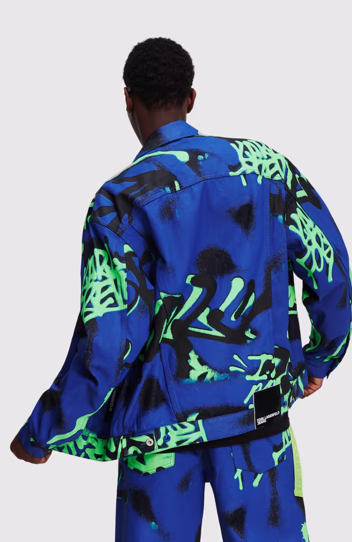 KLJ Relaxed Graffiti Jacket
