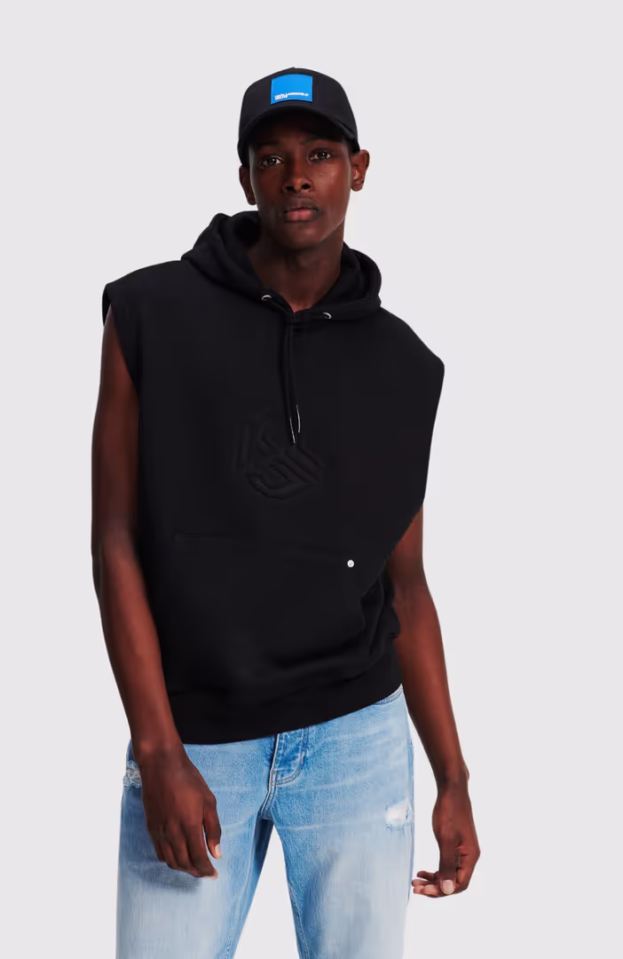 KLJ Sleeveless Relaxed Hoodie