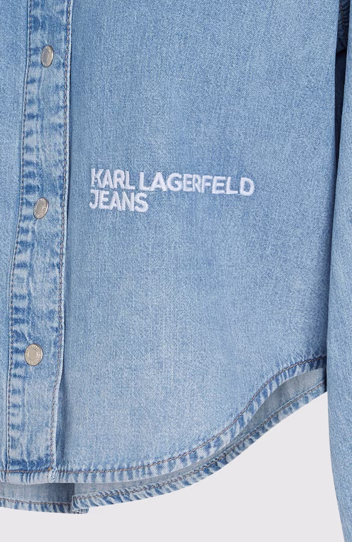 KLJ Tied Sleeve Denim Shirt