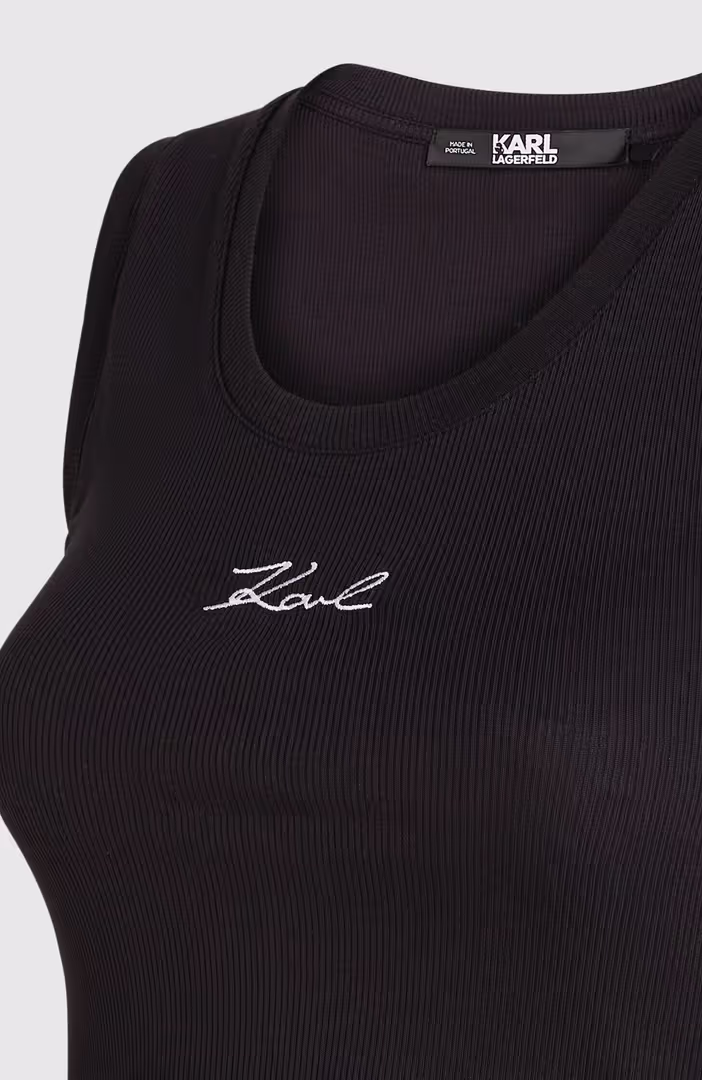 Logo Rib Tank Top