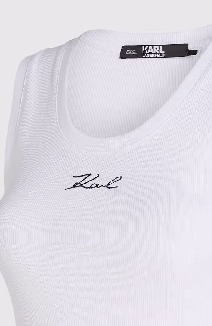 Logo Rib Tank Top