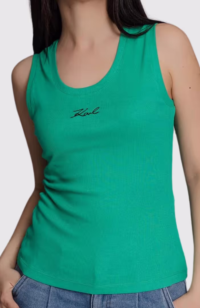 Logo Rib Tank Top