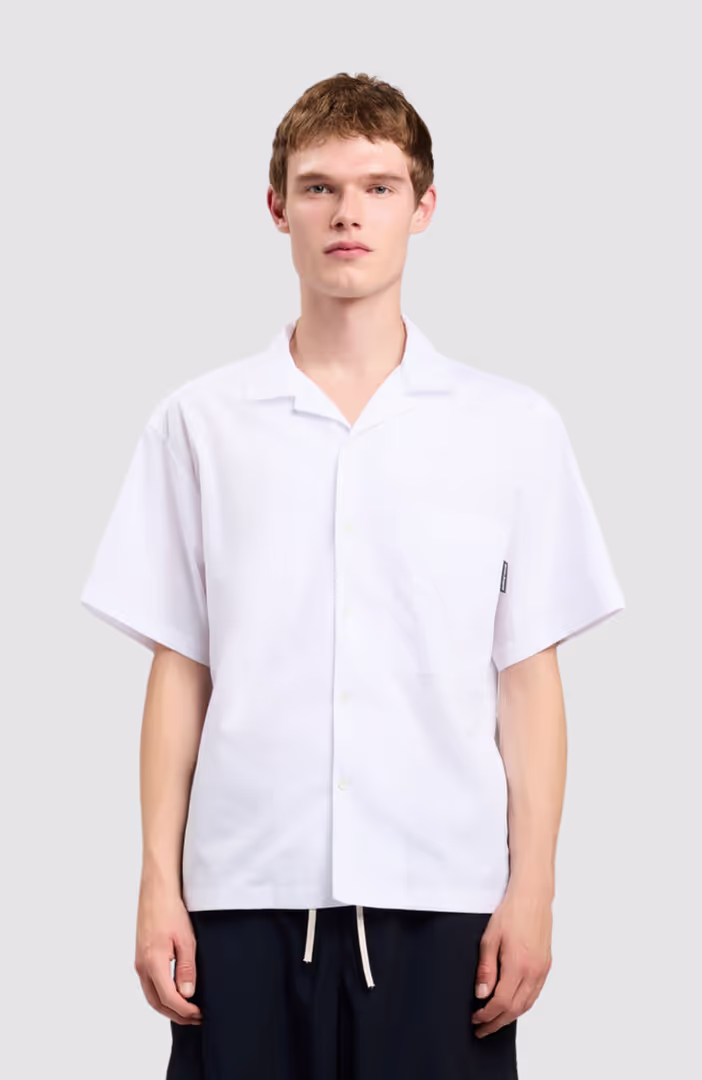 B Curved Logo Bowling Shirt