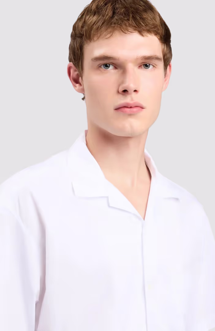 B Curved Logo Bowling Shirt