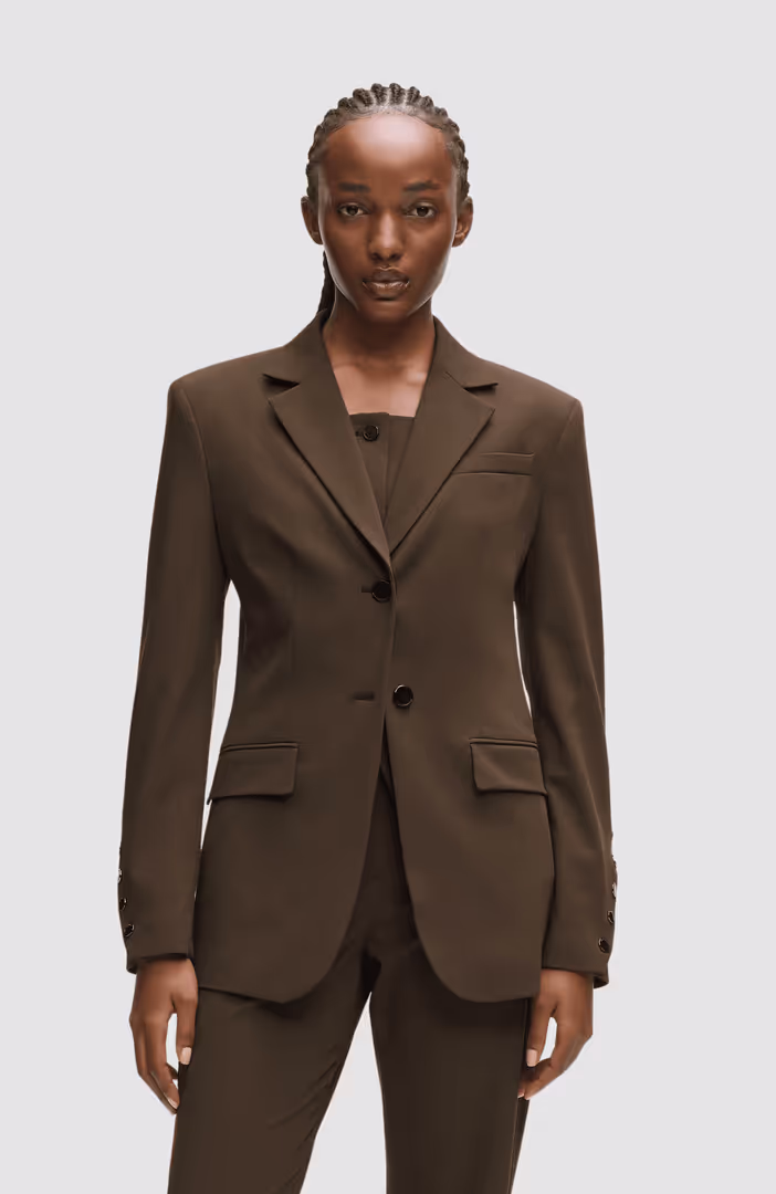 Snap Detail Fashion Blazer