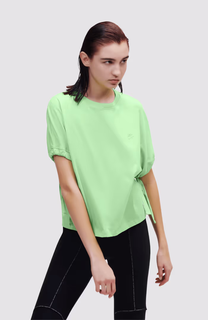 Drawcord Sleeve T-Shirt