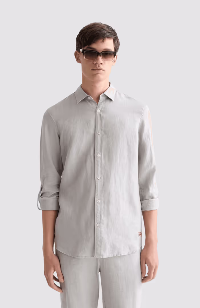 Seasonal core linen regularfit shirt