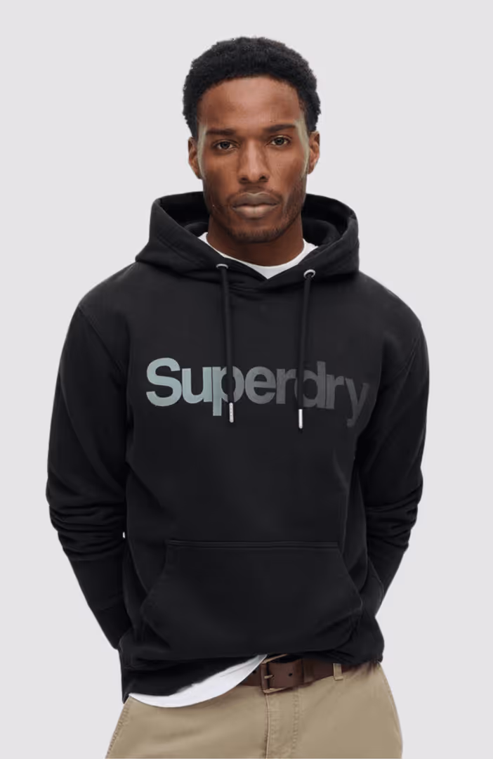 CORE LOGO FADE LOOSE HOOD